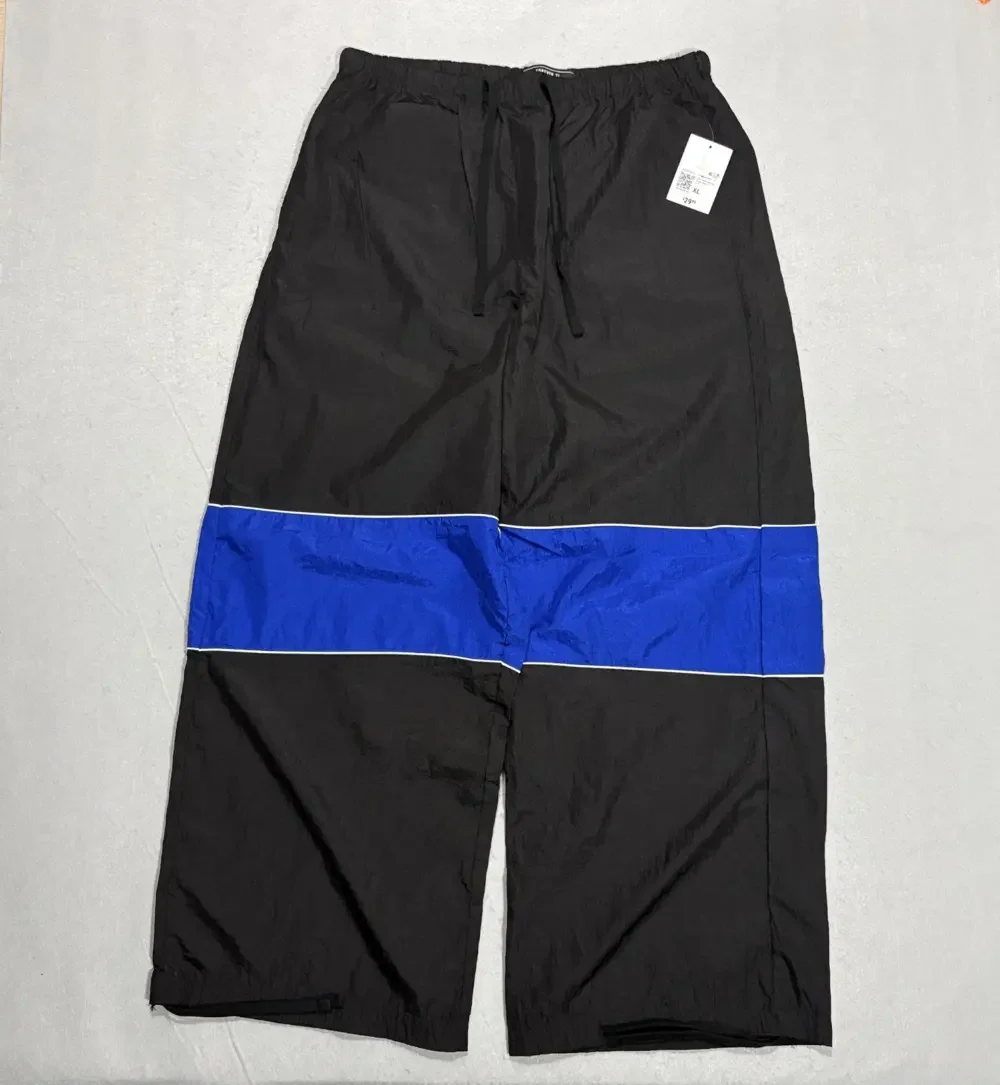 Forever 21 NWT Track Pants Black and Blue Men's Size XL